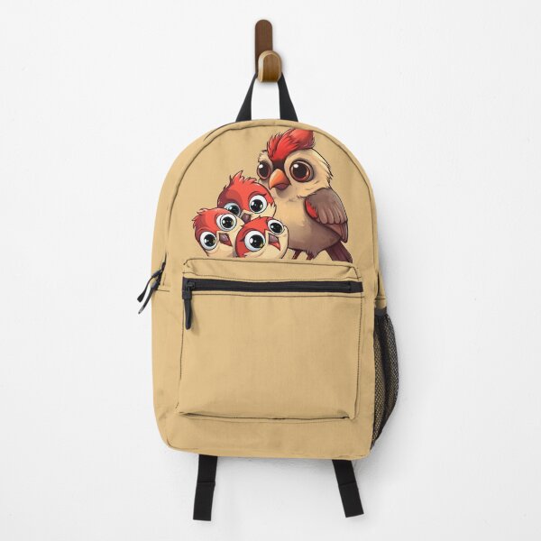 Item preview, Mother Cardinal with adorable babies designed and sold by ZombiOctopi.