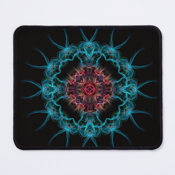 Aperçu de l'œuvre Mandala bleu et rouge créée et vendue par AntonyMitchell.