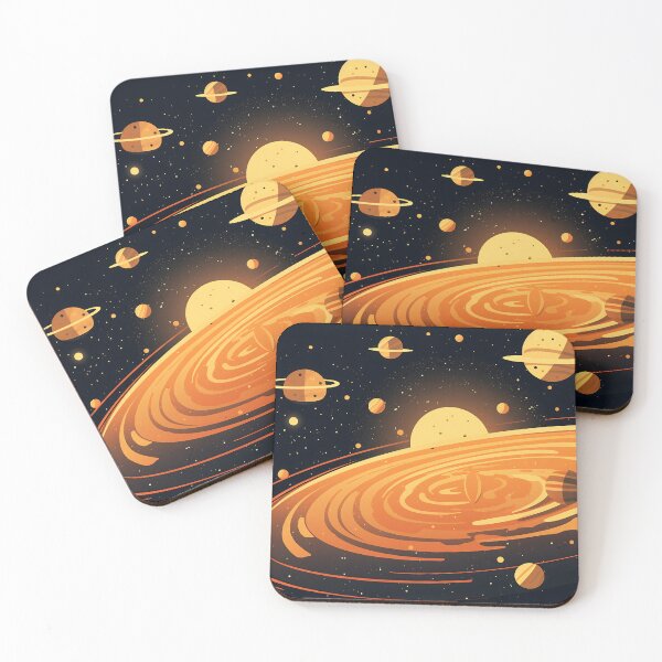 Aperçu de l'œuvre Solar system. Colorful planets, galaxy and universe. Space cartoon créée et vendue par anytka.