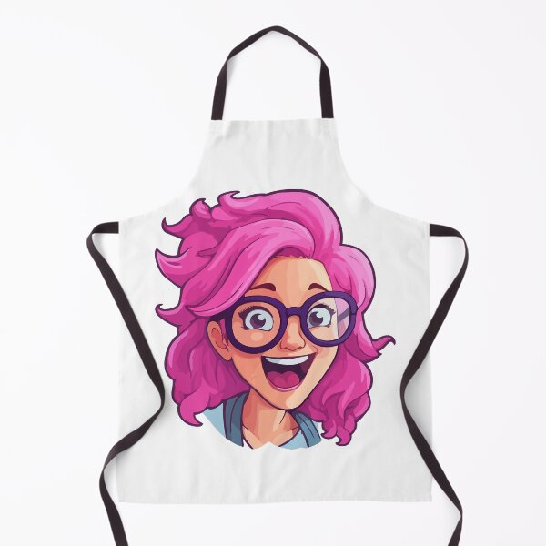 Item preview, Nerd Girl Face Emoji: Tech-Savvy Chic designed and sold by Artwyz.