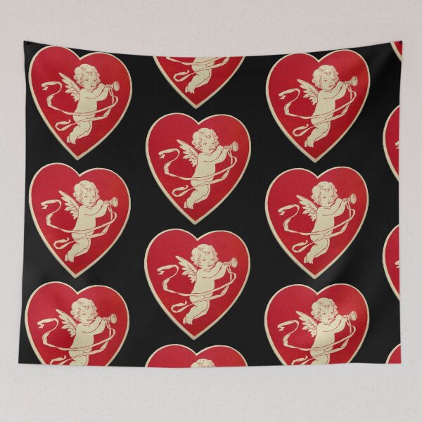 Item preview, red heart coquette cupid valentine designed and sold by laruya.