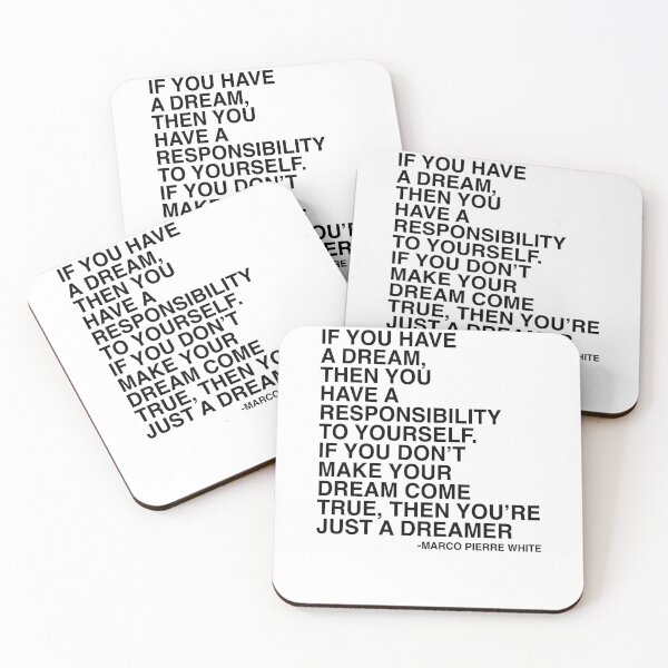 Item preview, If You Have A Dream Chef Marco Pierre White Quote Design designed and sold by AritraSur.