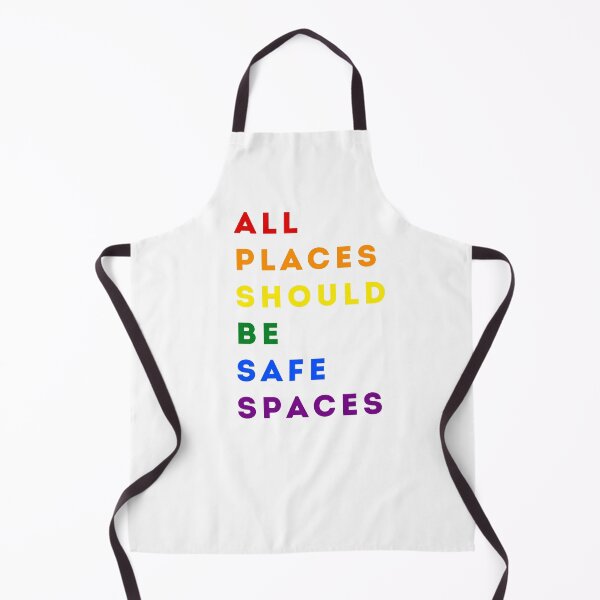 Item preview, ALL PLACES SHOULD BE SAFE SPACES | LGBTQIA SAFE SPACES | PRIDE RAINBOW ALLY QUOTE designed and sold by Festive Feminist.