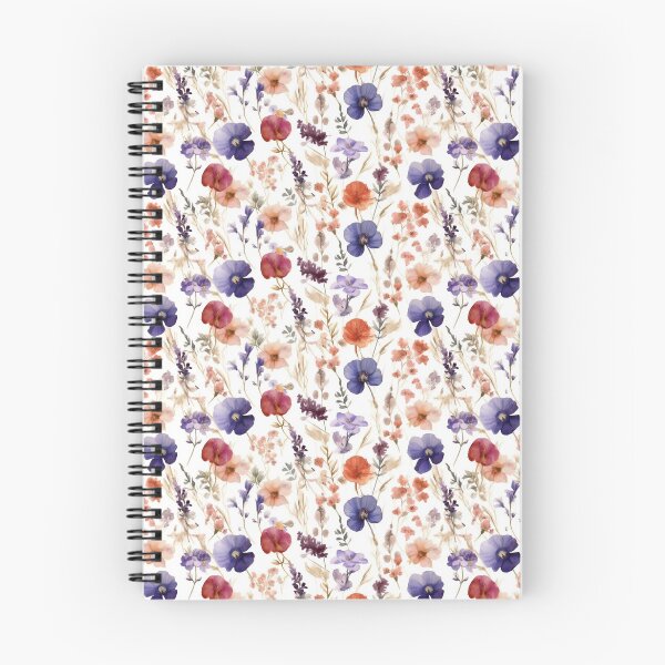 Artikelvorschau, Gepresste Blumen, Wildblumen Cottagecore entworfen und verkauft von StrepckPatterns.