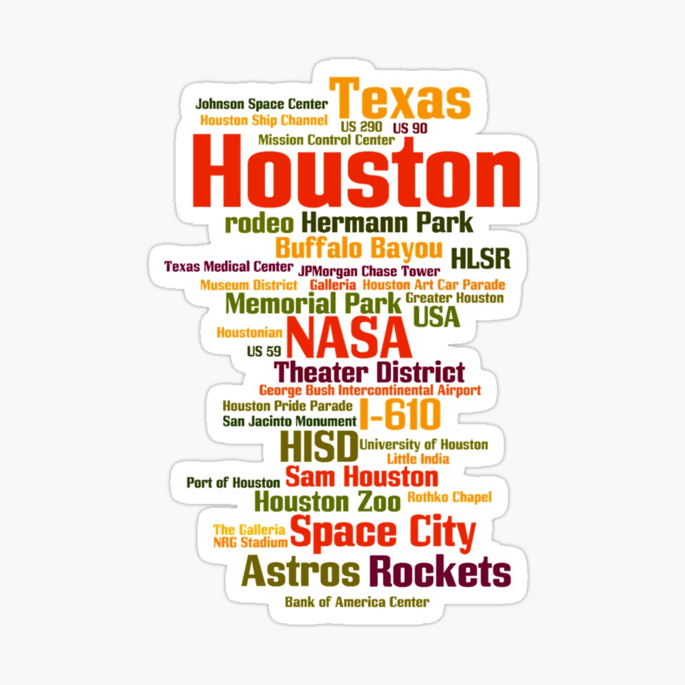 Houston Space City Magnet | American made magnets