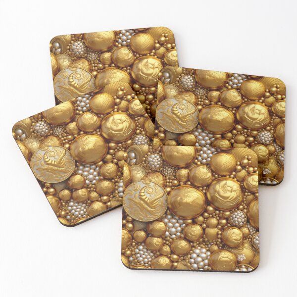Item preview, Glimmering Gold And Pearls (Art Graphic) 02 designed and sold by mj-darling-arts.
