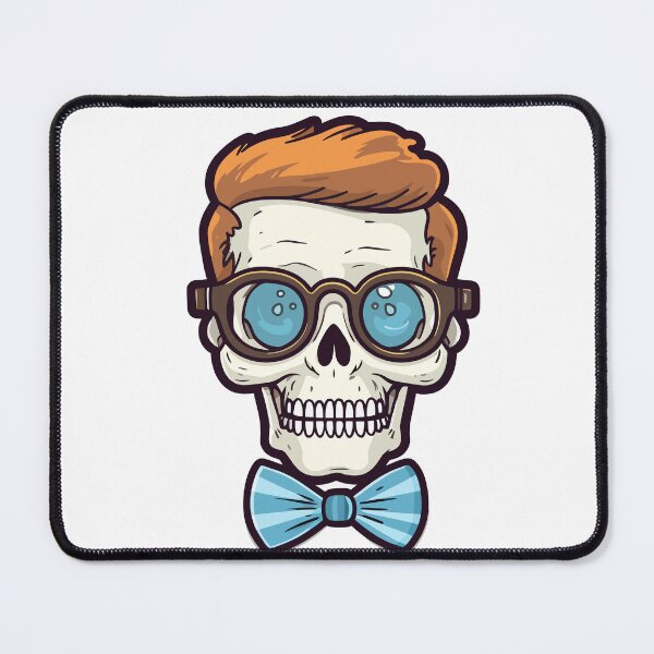 Item preview, Nerd Skull Emoji designed and sold by Artwyz.