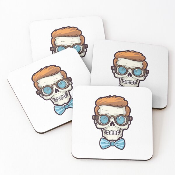 Item preview, Nerd Skull Emoji designed and sold by Artwyz.