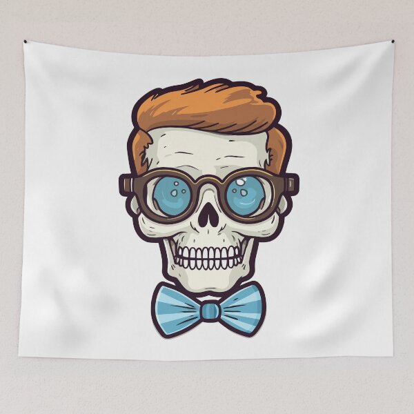 Item preview, Nerd Skull Emoji designed and sold by Artwyz.