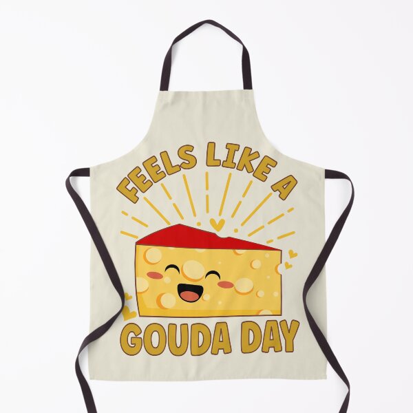 Item preview, Feels Like a Gouda Day| Cute and Funny Positive Gouda Cheese - Yellow designed and sold by PearlMoonGrapes.