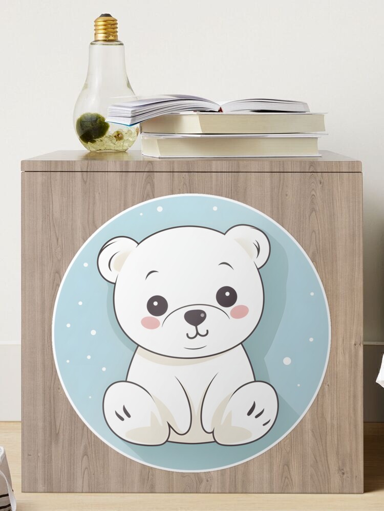 Baby Polar Bear Stickers, Zazzle