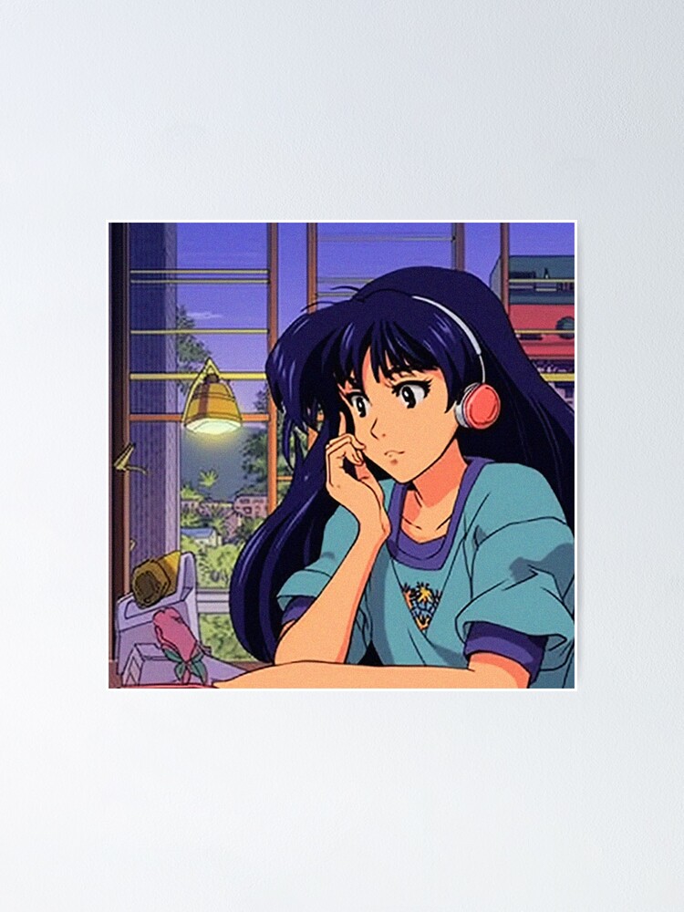 Lofi Hip hop Music - anime lofi girl vibe aesthetic Anime 80s