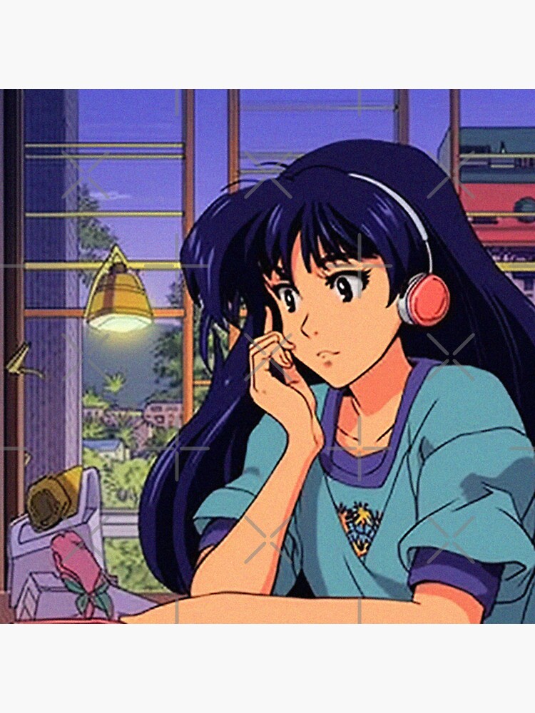Lofi Hip hop Music - anime lofi girl vibe aesthetic Anime 80s