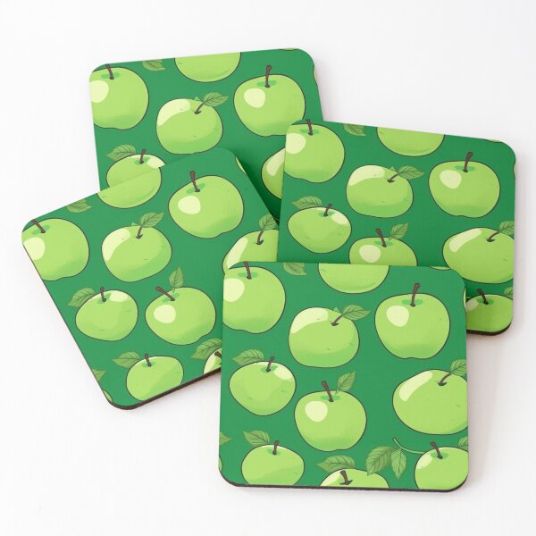 Item preview, Green apple pattern designed and sold by imagenia.