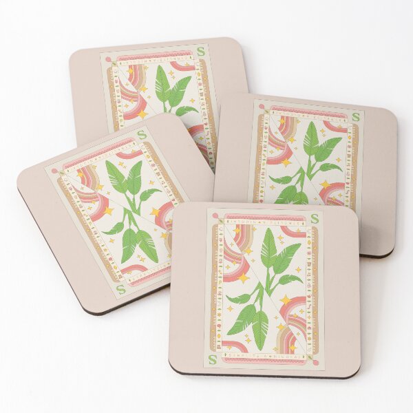 Item preview, Strelitzia Nicolai White Bird of Paradise Plant Playing Card Boho Illustration  designed and sold by Anna Grunduls.