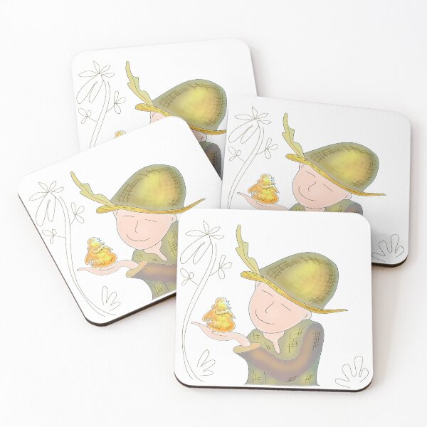 Item preview, the boy looks at the bird designed and sold by bonjourmadame4.
