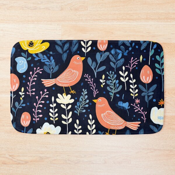 Item preview, BIRDS AND FLORAL SPRING AND SUMMER FLOWER PATTERN Midjourney AI Artwork designed and sold by davidjulie.