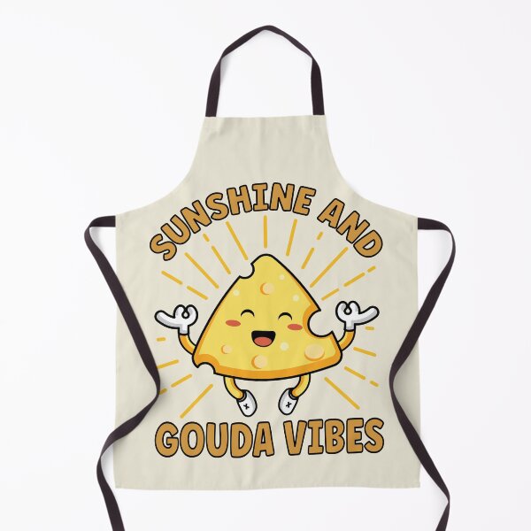 Item preview, Sunshine And Gouda Vibes| Cute and Funny Meditating Cheese - Yellow designed and sold by PearlMoonGrapes.