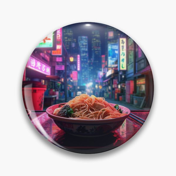 Item preview, Street Eats: Vibrant Ramen in Neon City designed and sold by LukeAiWalker.