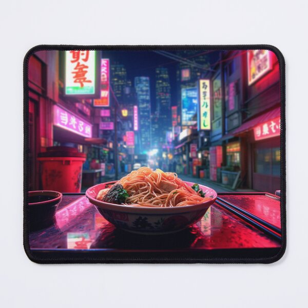 Item preview, Street Eats: Vibrant Ramen in Neon City designed and sold by LukeAiWalker.
