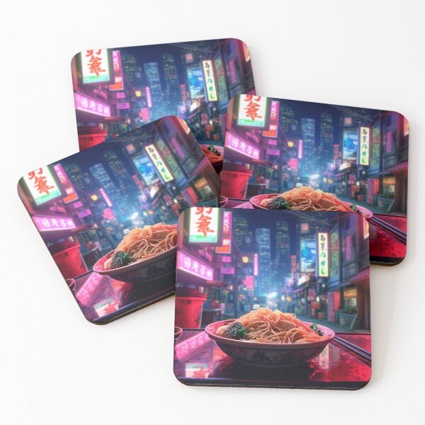 Item preview, Street Eats: Vibrant Ramen in Neon City designed and sold by LukeAiWalker.