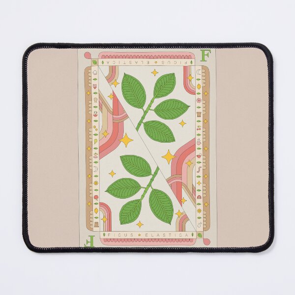 Item preview, Ficus Elastica Rubber Plant Playing Card Boho Illustration  designed and sold by Anna Grunduls.