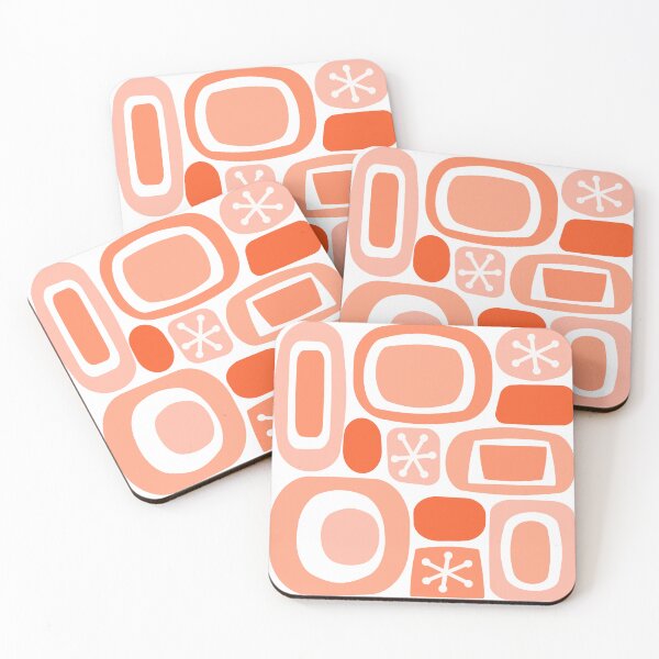 Artikelvorschau, Atomic Age Art Fieldstones Pfirsich entworfen und verkauft von thepixelgarden.