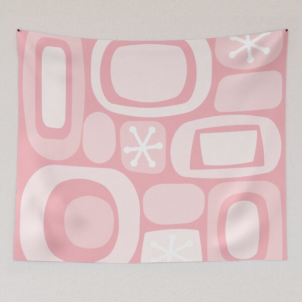 Artikelvorschau, Atomic Age Art Fieldstones Pink entworfen und verkauft von thepixelgarden.