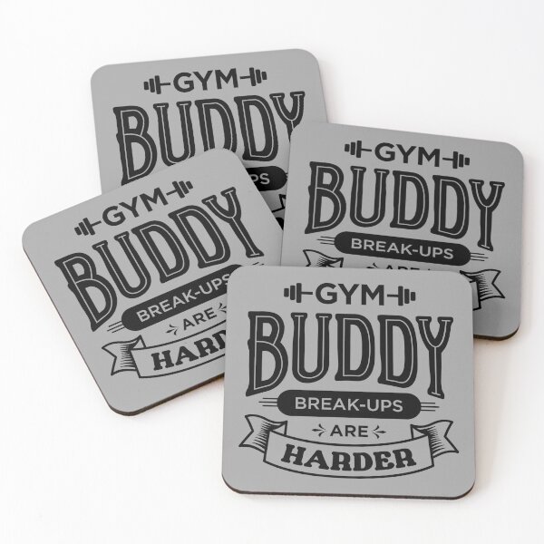 Item preview, gym buddy bro break up black designed and sold by graphicsbuddy.