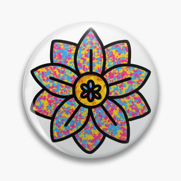 Item preview, Abstract Pansexual Flower designed and sold by SilverFantasy.