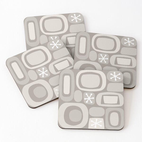 Artikelvorschau, Atomic Age Art Fieldstones Taupe entworfen und verkauft von thepixelgarden.