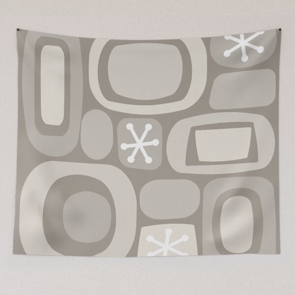 Artikelvorschau, Atomic Age Art Fieldstones Taupe entworfen und verkauft von thepixelgarden.