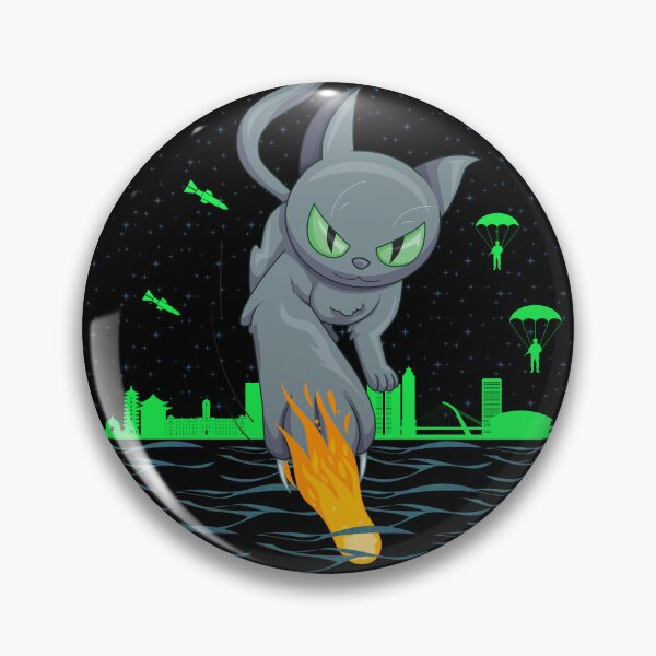 Item preview, alien cat protector of city designed and sold by MoreCasual.