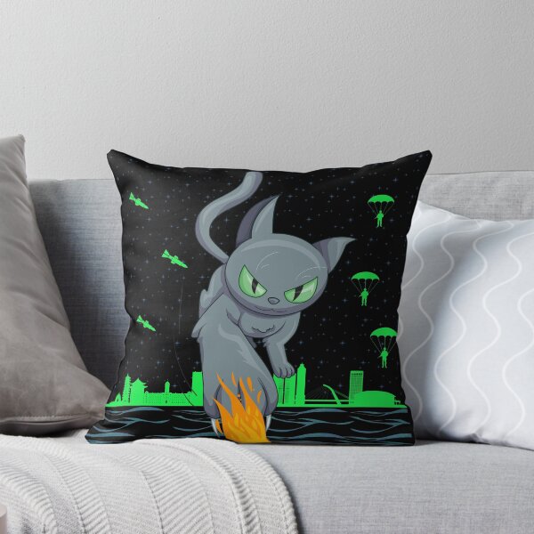 Item preview, alien cat protector of city designed and sold by MoreCasual.