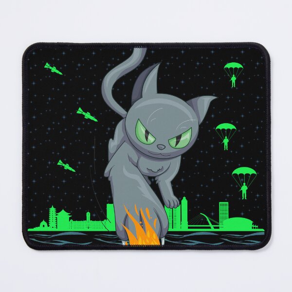 Item preview, alien cat protector of city designed and sold by MoreCasual.