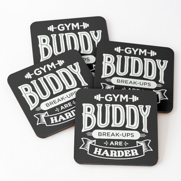Item preview, gym buddy bro break up white designed and sold by graphicsbuddy.
