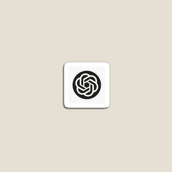 Aperçu de l'œuvre Logo OpenAI en noir et blanc créée et vendue par Peace Cyebukayire.