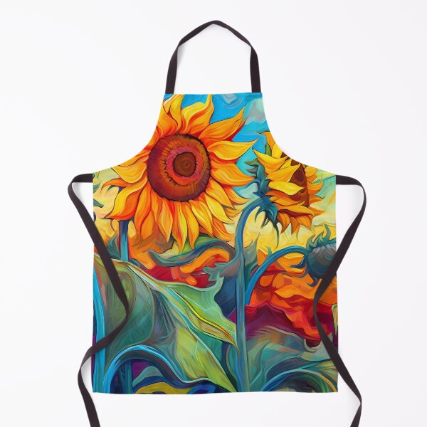 Item preview, Vibrant Semi-Abstract Sunflower Field - Blooming Floral Artwork designed and sold by SweetWhiskers.