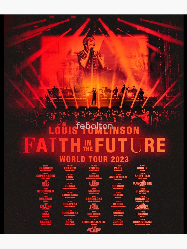 Louis Tomlinson Red Rocks World Tour Litho Poster, Canvas