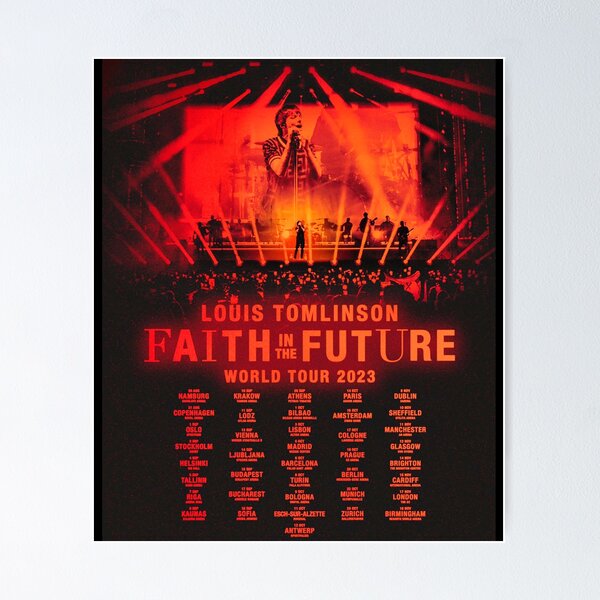 Louis Tomlinson poster Faith in the Future Word tour 2023 Atlanta