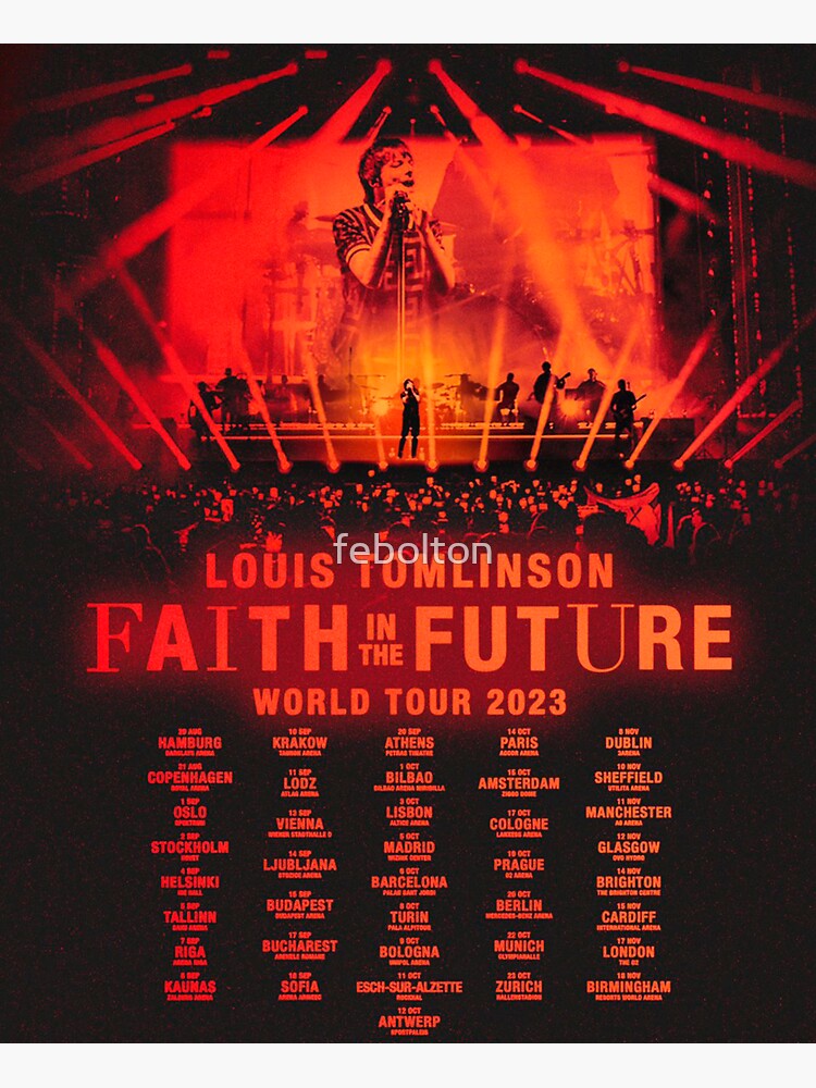 Louis Tomlinson Tour 2023 Sticker for Sale by febolton