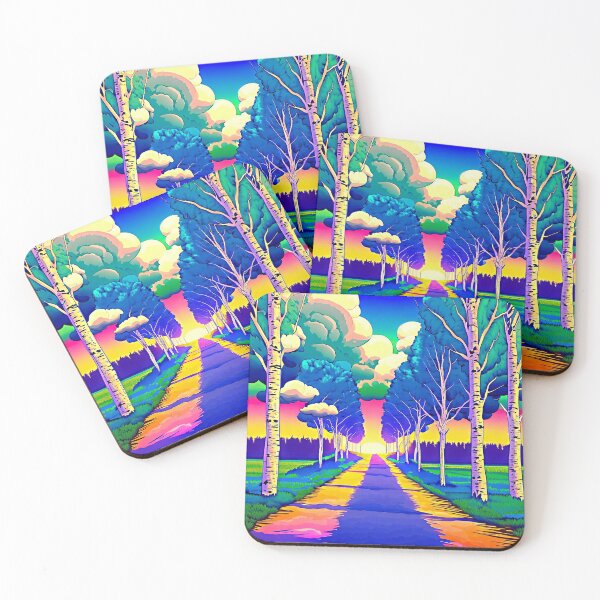 Item preview, End of the Road Pop Art Landscape designed and sold by LaRoach Digital Arts.