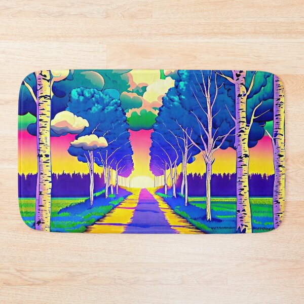 Item preview, End of the Road Pop Art Landscape designed and sold by LaRoach Digital Arts.