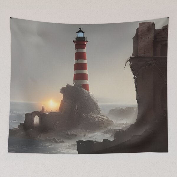 Item preview, Post Apocalyptic Lighthouse designed and sold by Ameiva-Apparel.