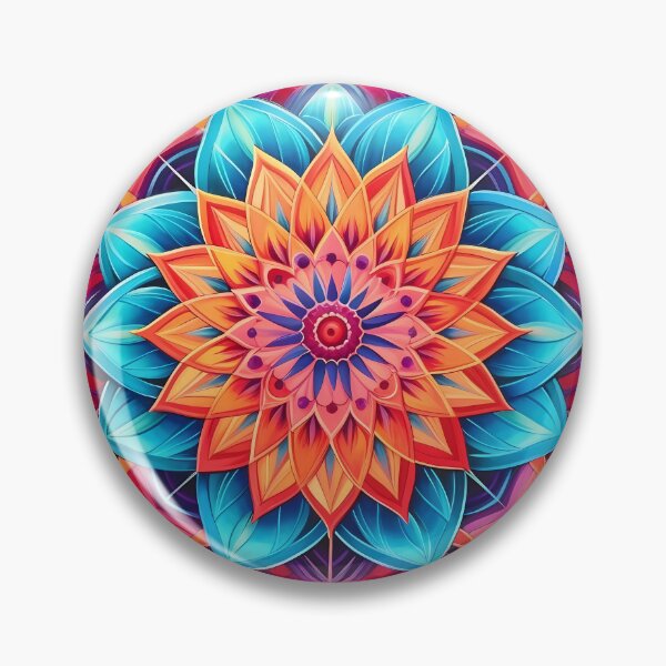 Item preview, Vibrant Floral Mandala - Burst of Colors designed and sold by SweetWhiskers.