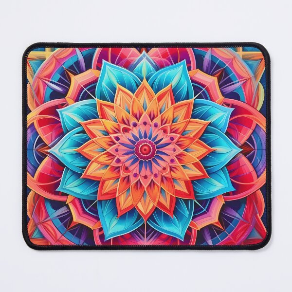 Item preview, Vibrant Floral Mandala - Burst of Colors designed and sold by SweetWhiskers.
