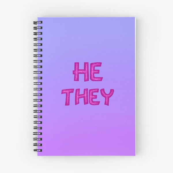 Item preview, He They Pronouns Merch With Glitter Font designed and sold by ArtbyDannyGavin.
