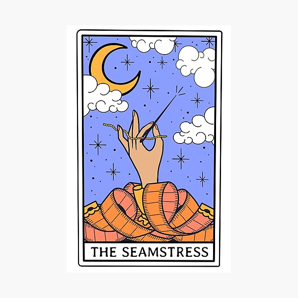 Item preview, The Original Seamstress Tarot Card designed and sold by PinkSheepMerch.