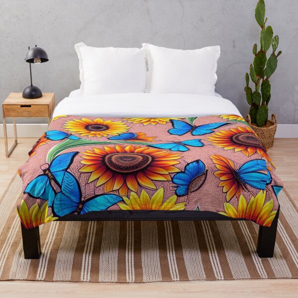 Item preview, Sunflowers and Butterflies (seamless pattern) designed and sold by RoxanneG.