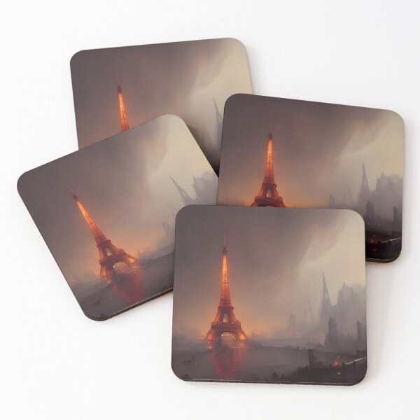 Item preview, Eiffel Tower Paris Post Apocalyptic Art designed and sold by Ameiva-Apparel.